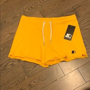NWT Starter raw edge shorts